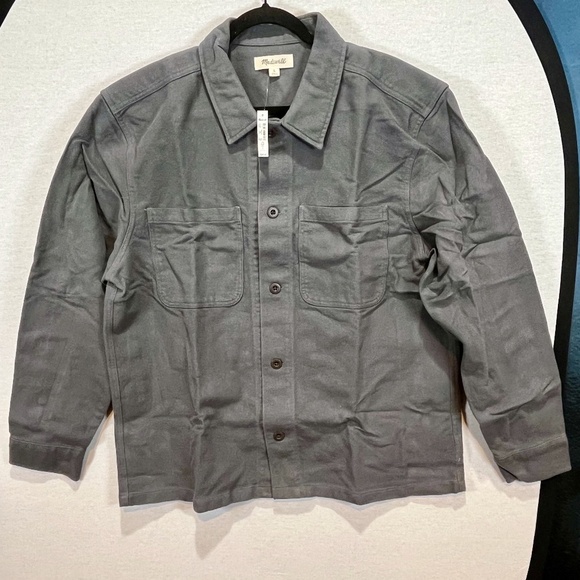 Madewell Other - Madewell, Mens Boxy Shirt Jacket. Size L, Color Gray. NWT